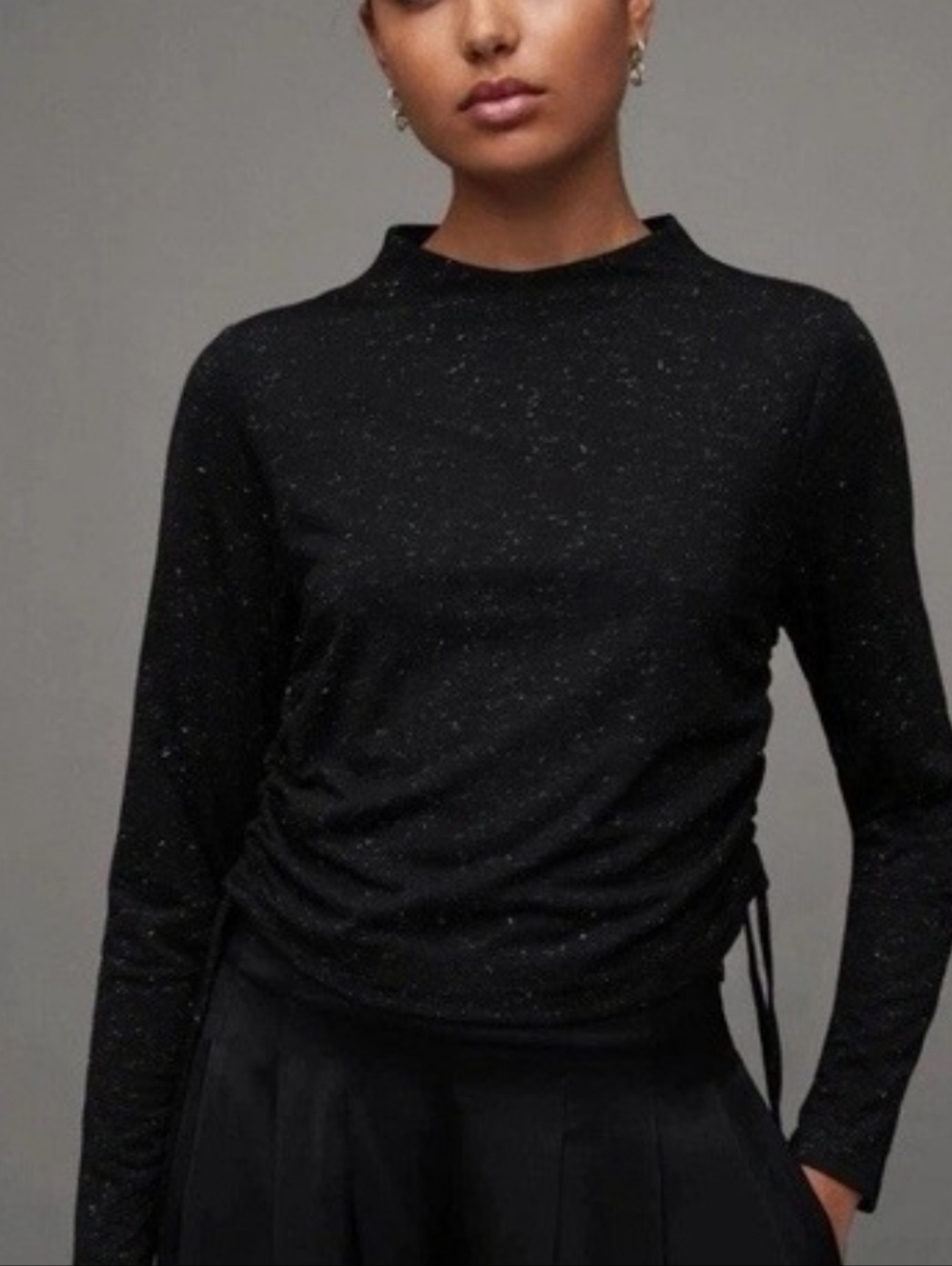 All Saints Beta Shimmer Top Size 12